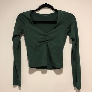 Brandy melville green long sleeve top